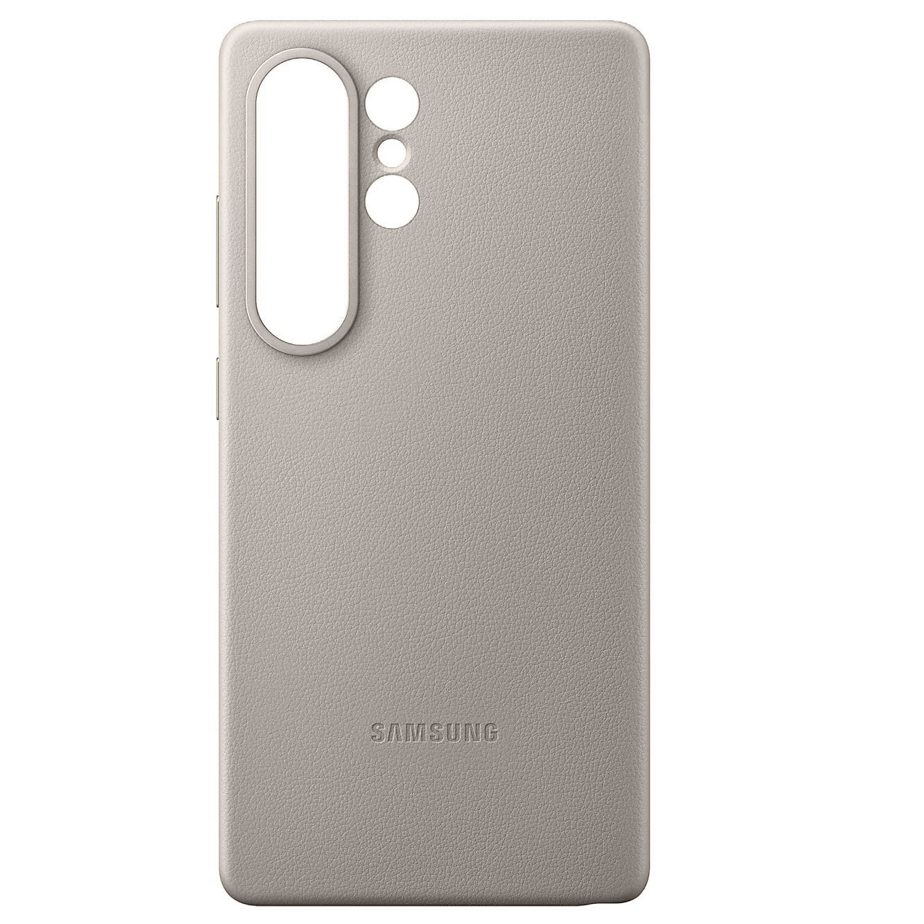 Samsung Galaxy S25 Ultra Leather Case, Kindsuit Leather Back Cover - Titanium
